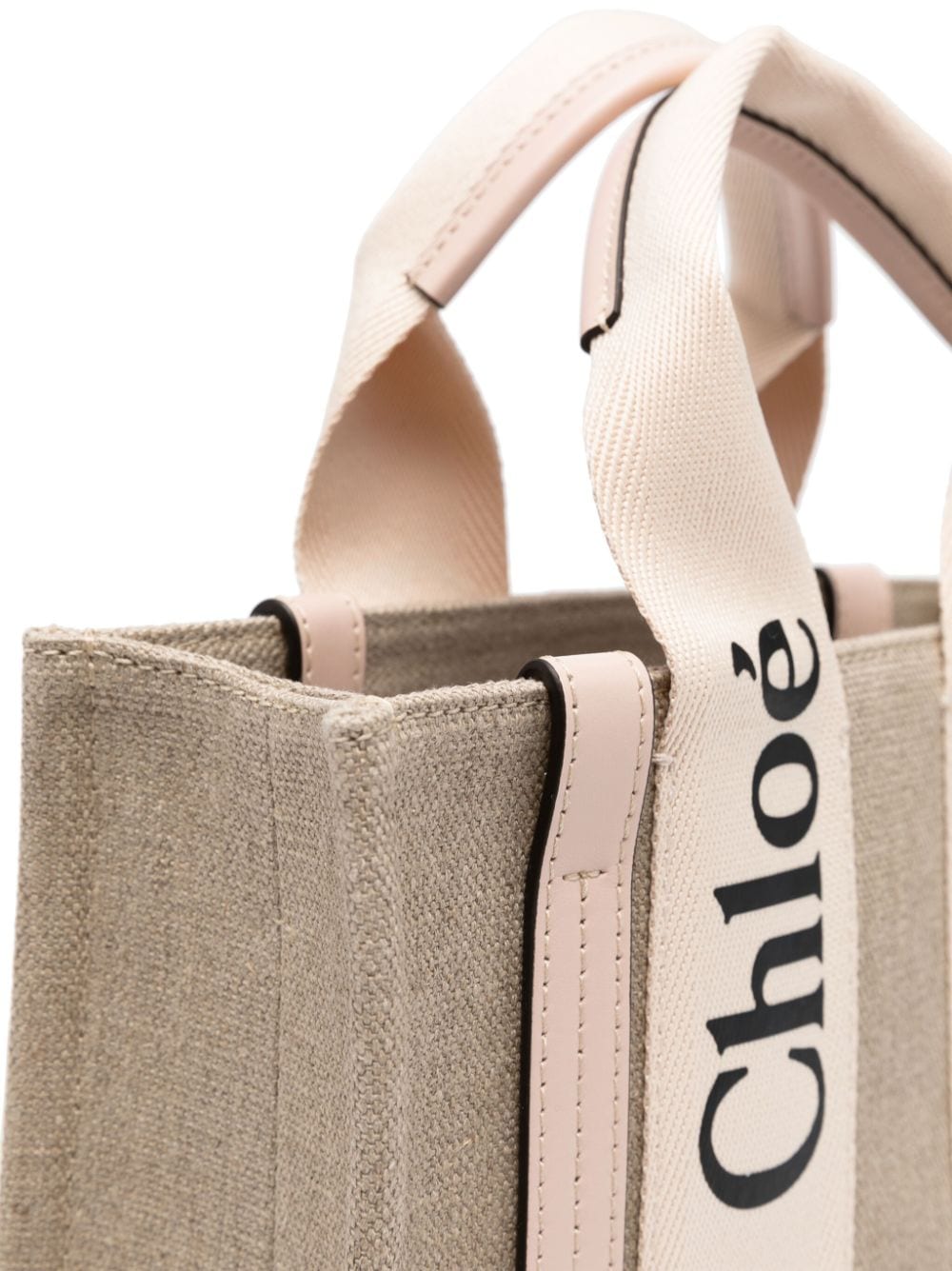 CHLOÉ Mini Multicolor Fabric Small Shopping Handbag