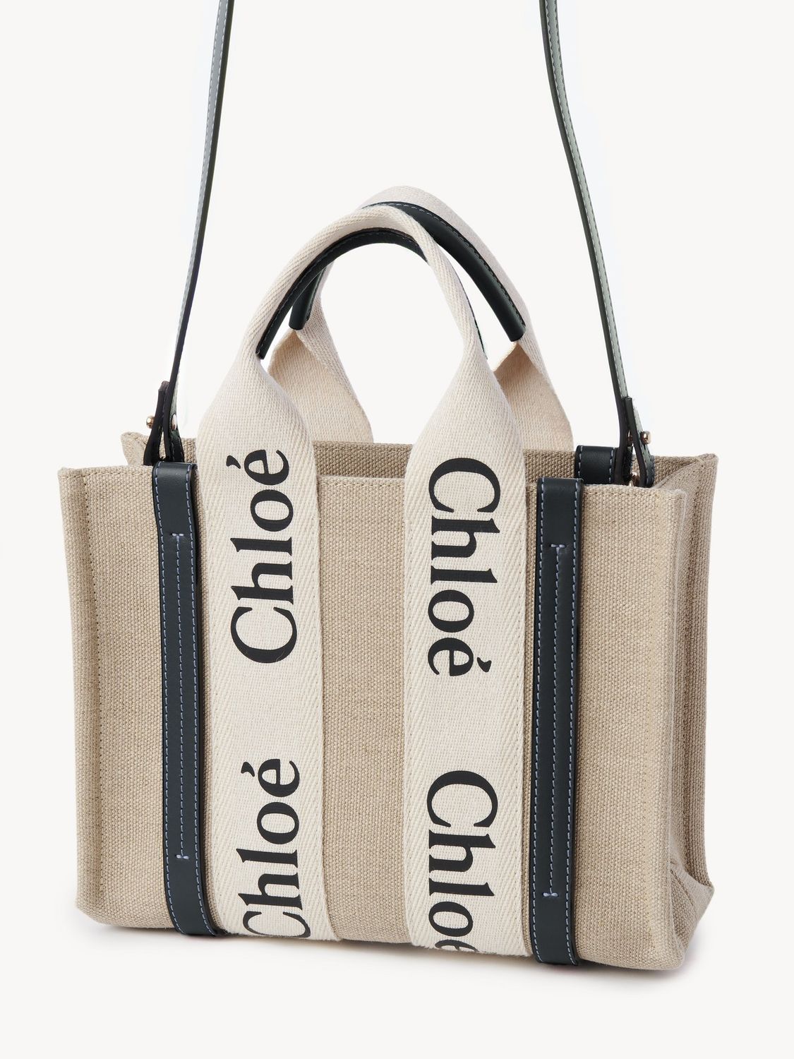 CHLOÉ Mini Multicolor Fabric Small Shopping Handbag