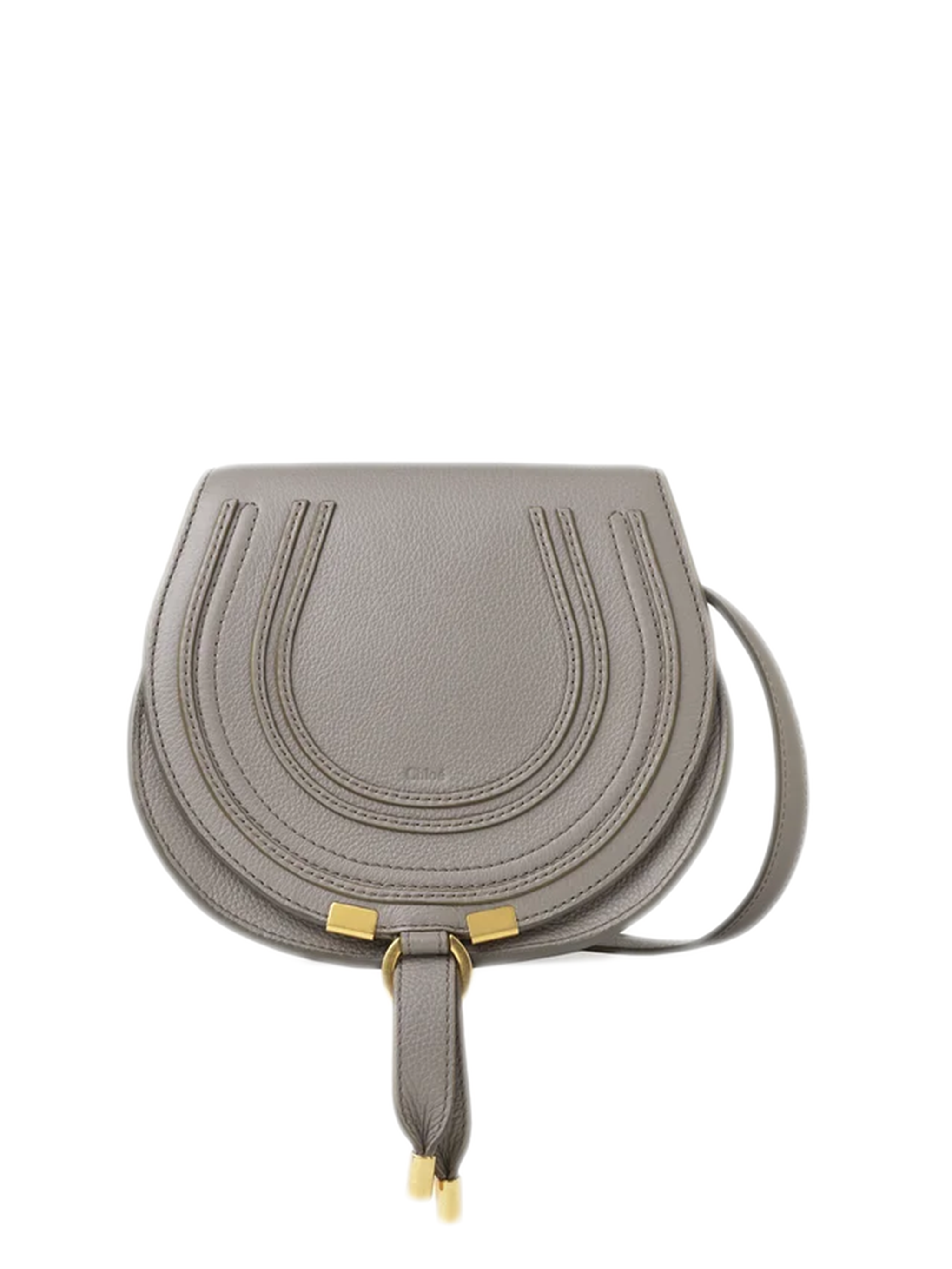 CHLOÉ Mini Handbag with Antique Brass Finish
