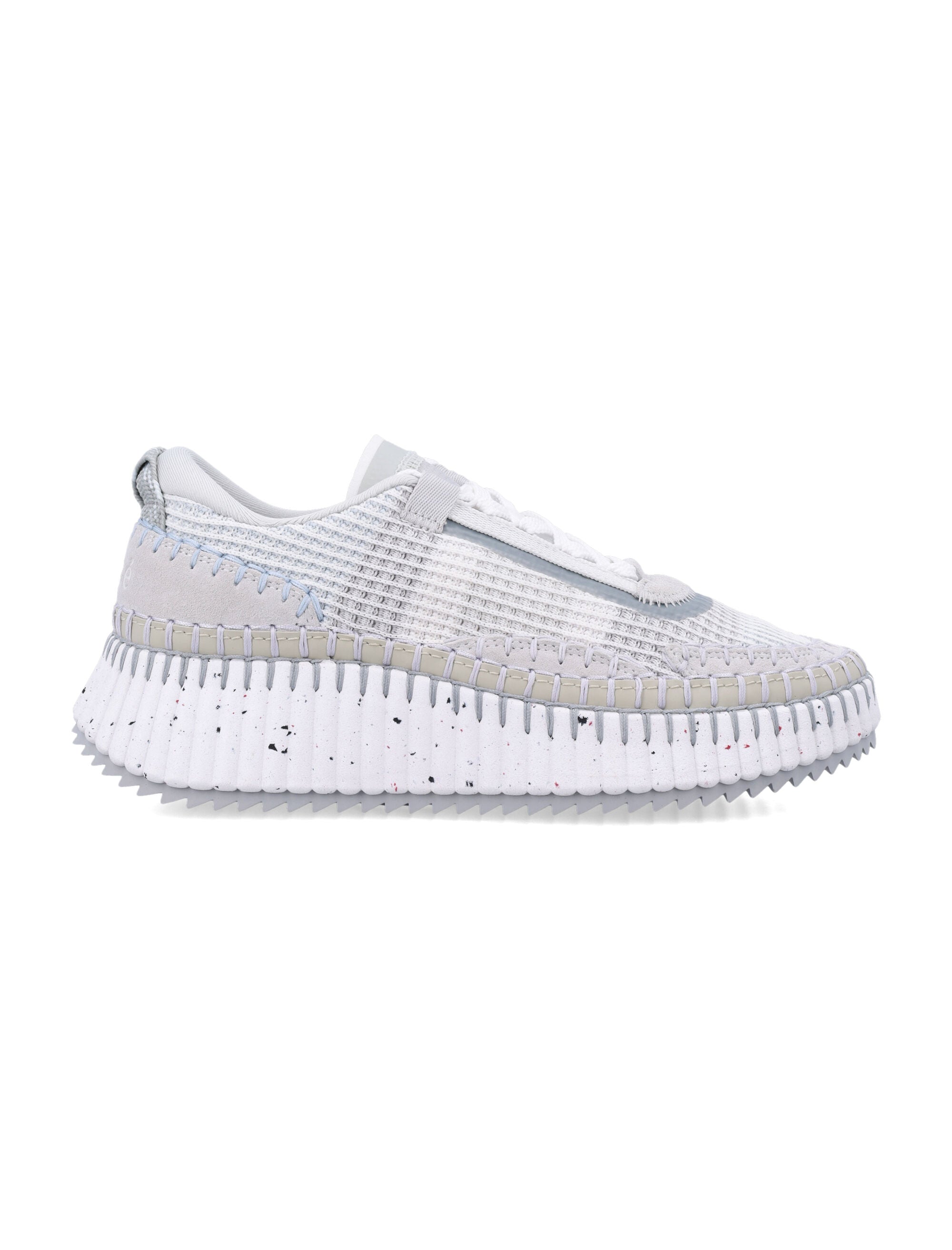 CHLOÉ Hand-Stitched Mesh Upper Lace-Up Women's Sneaker