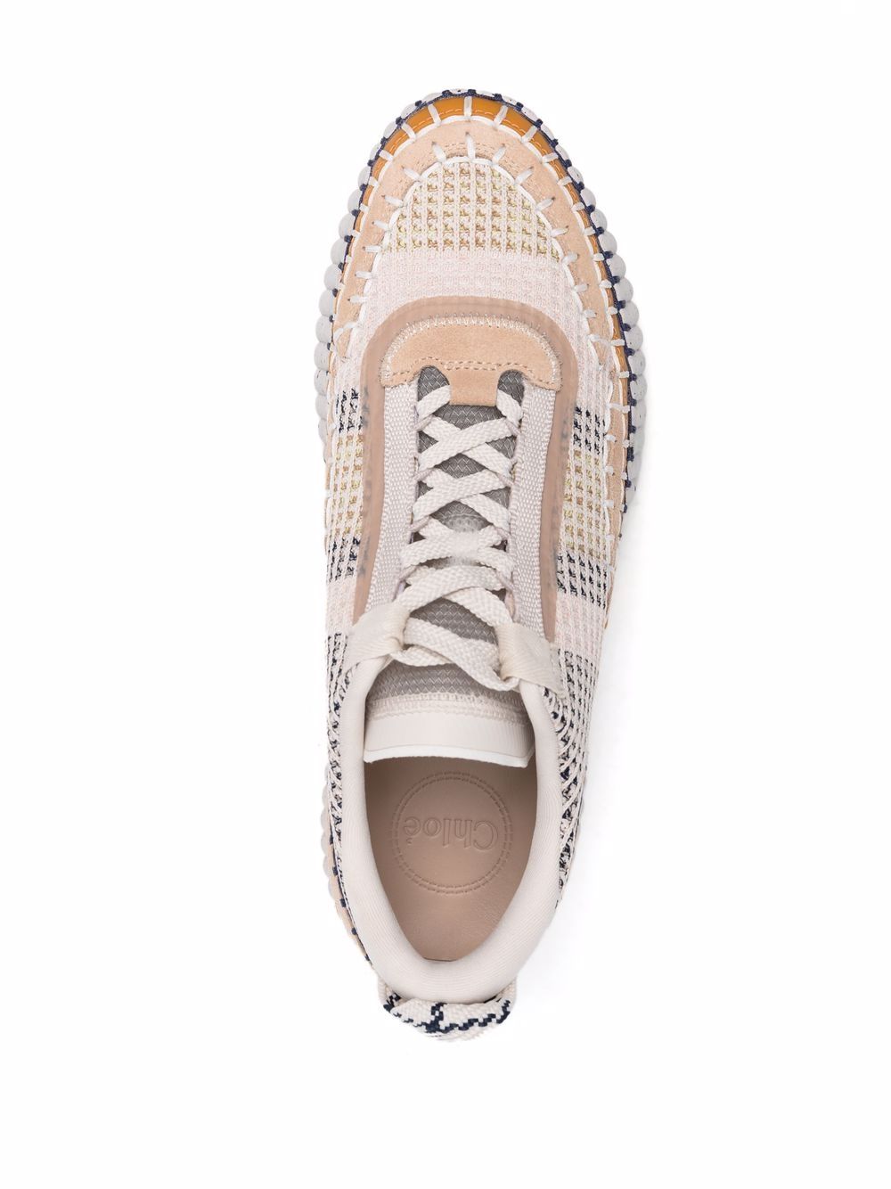 CHLOÉ Nama Hand-Stitched Lace-Up Sneakers for Women