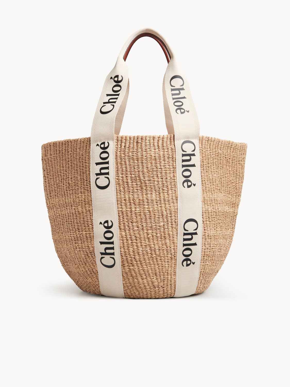 CHLOÉ Large Logo Strap Tote Handbag
