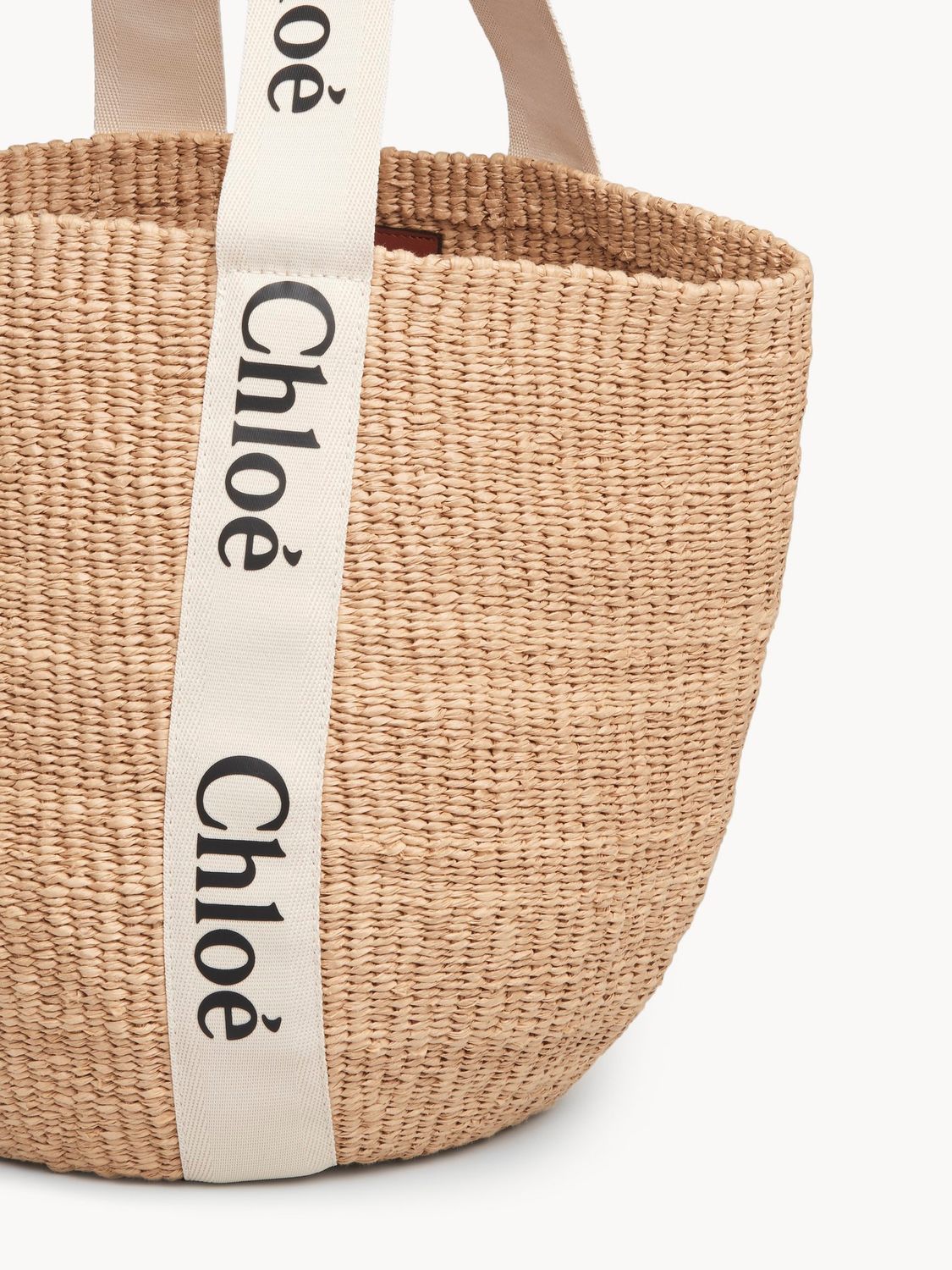 CHLOÉ Large Logo Strap Tote Handbag