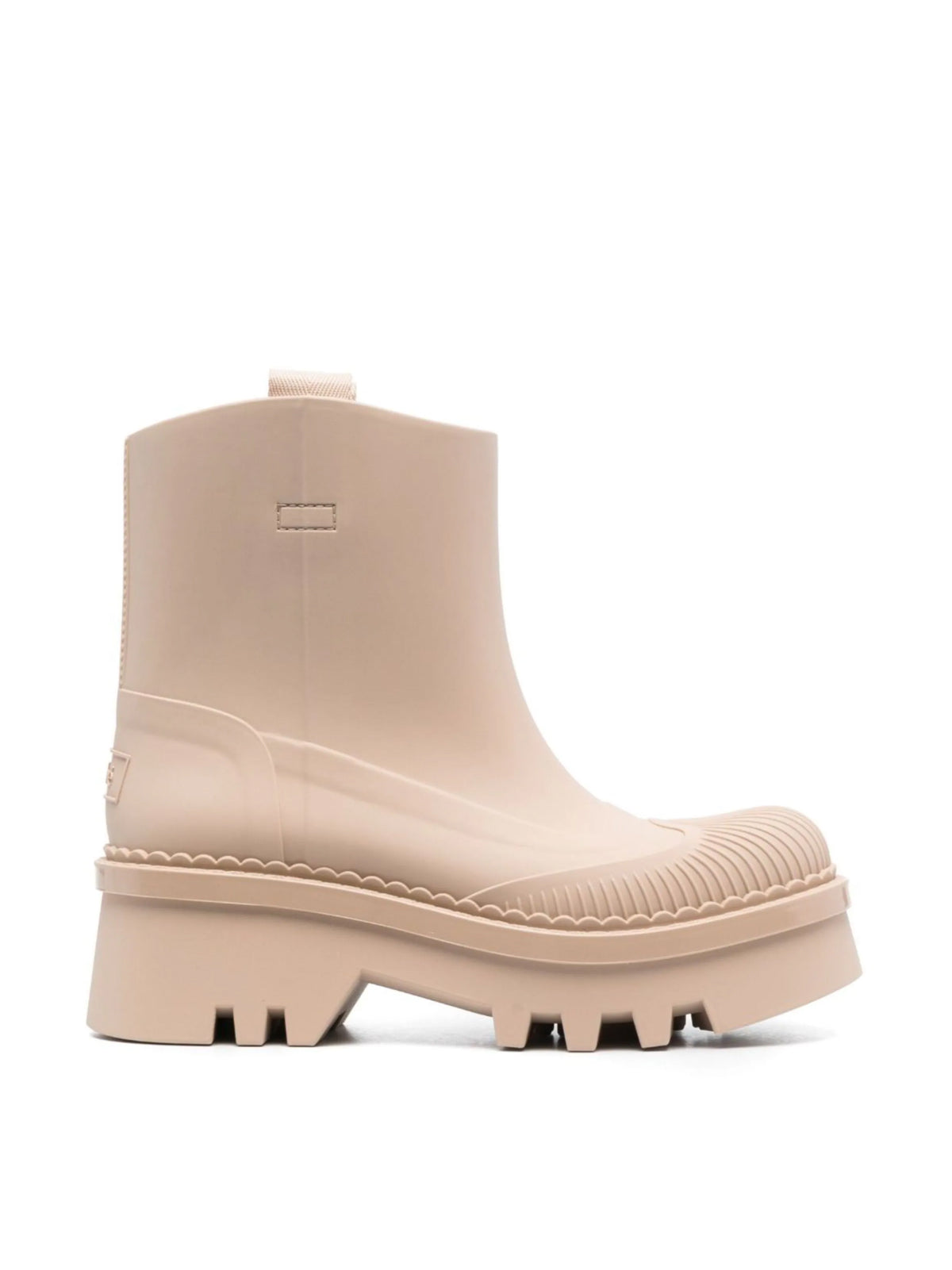 CHLOÉ Stylish Rain Boots with Logo Heel - 5.5 cm