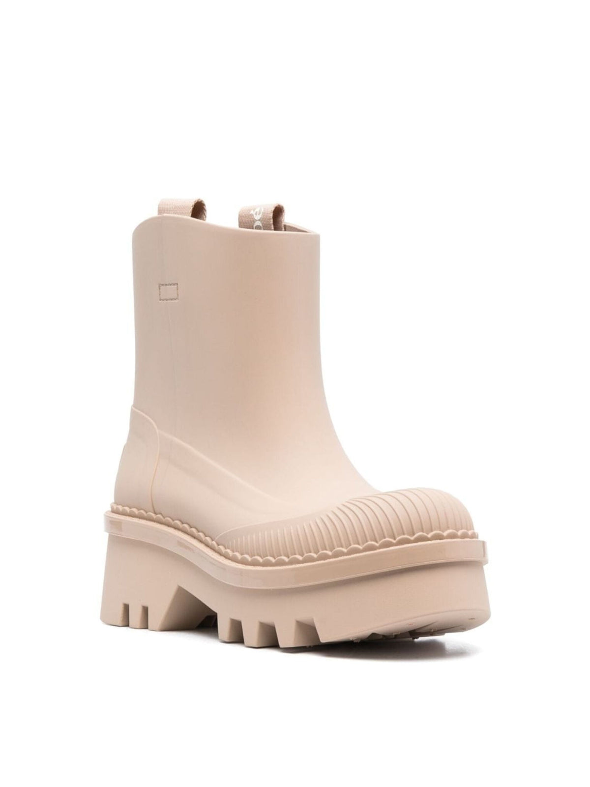 CHLOÉ Stylish Rain Boots with Logo Heel - 5.5 cm