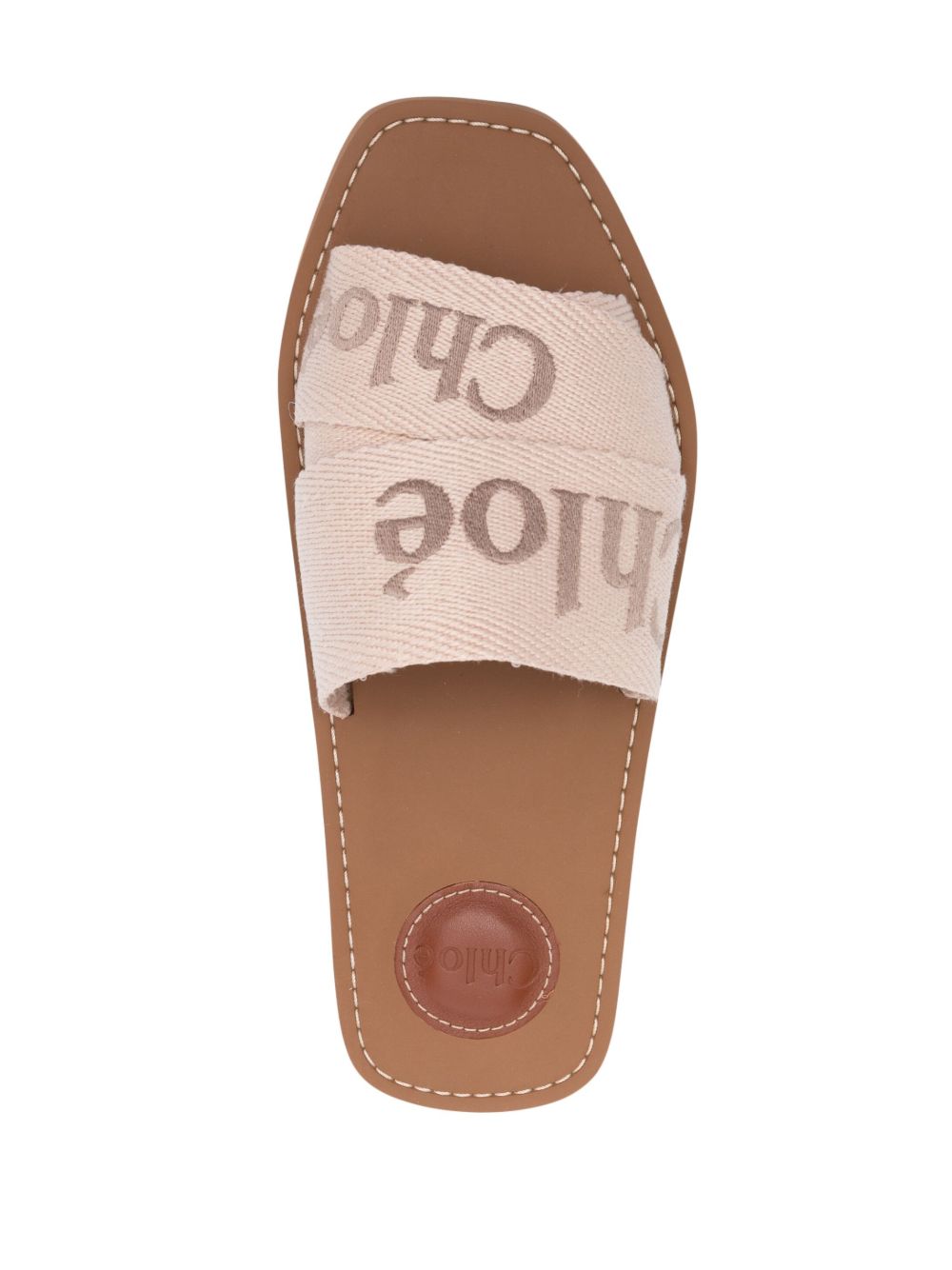 CHLOÉ Embroidered Slip-On Sandals