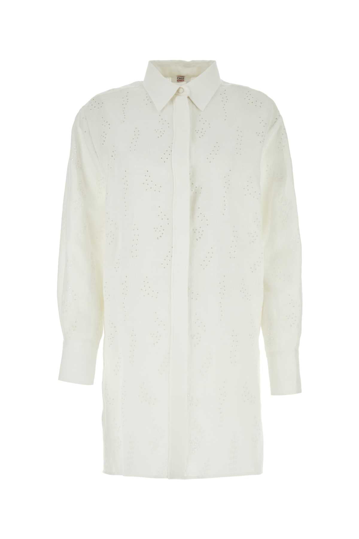 CHLOÉ Oversized Linen Patricia Shirt