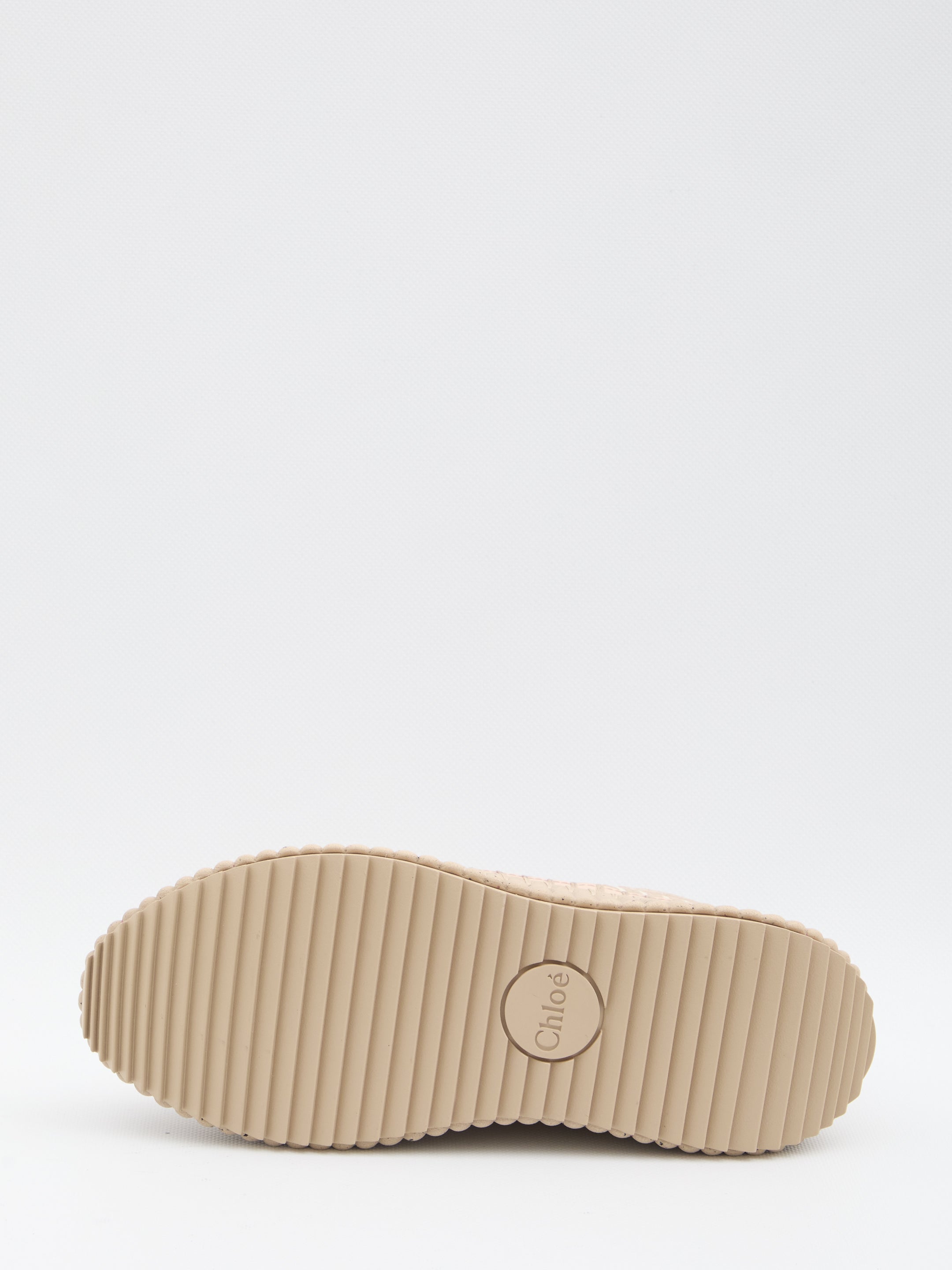 CHLOÉ Women's Suede Sneakers with Dotted Sole - Heel Height 5 cm