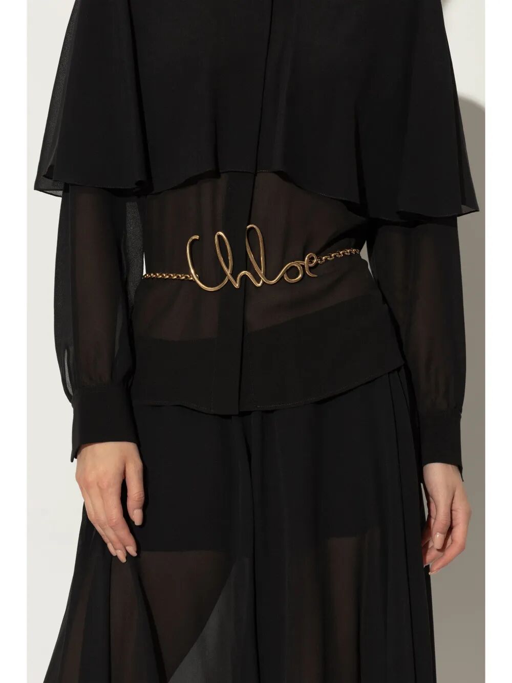 CHLOÉ Iconic Metallic Belt