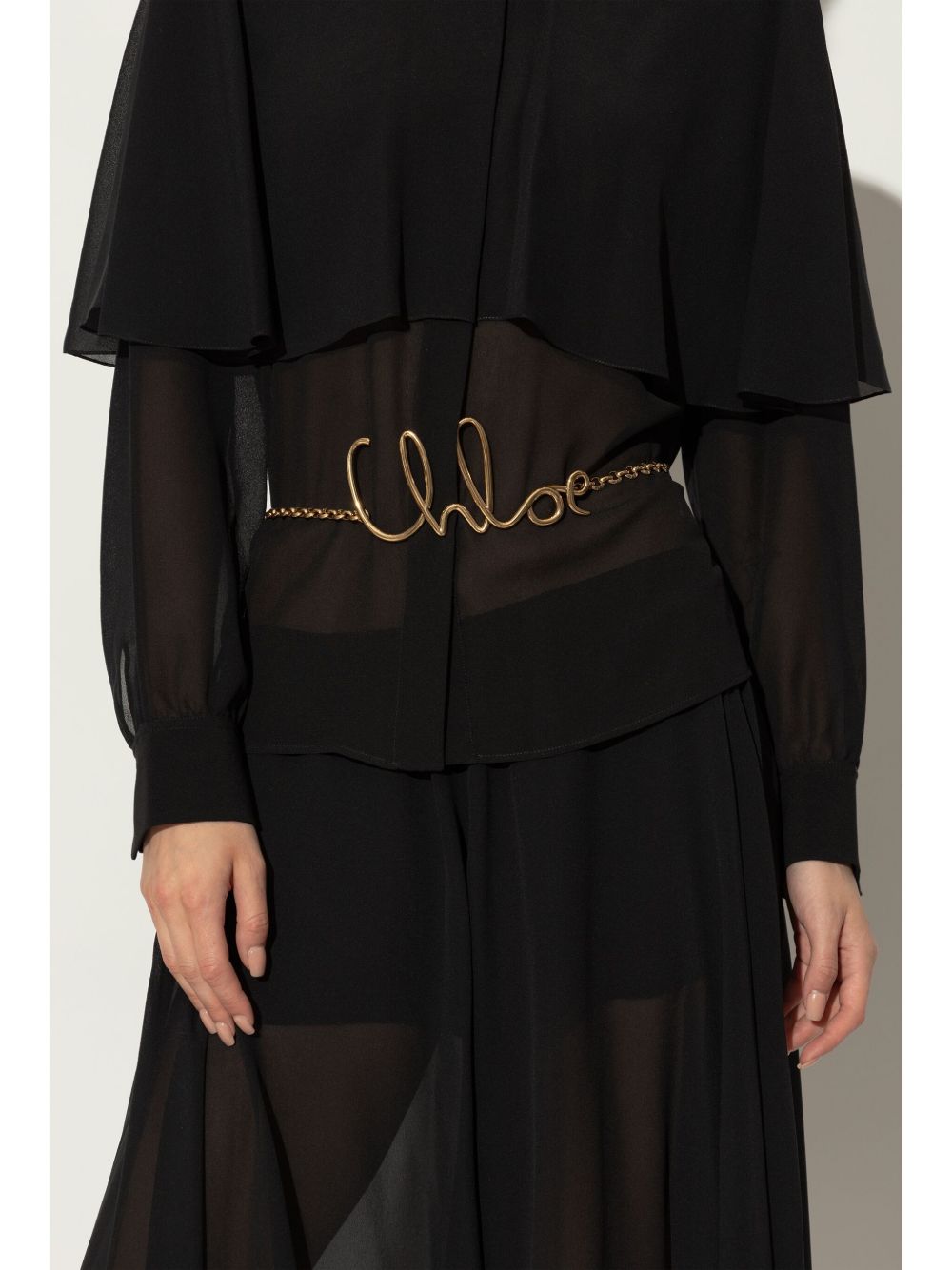 CHLOÉ Legendary Women's Belt with Chain-Link Detailing