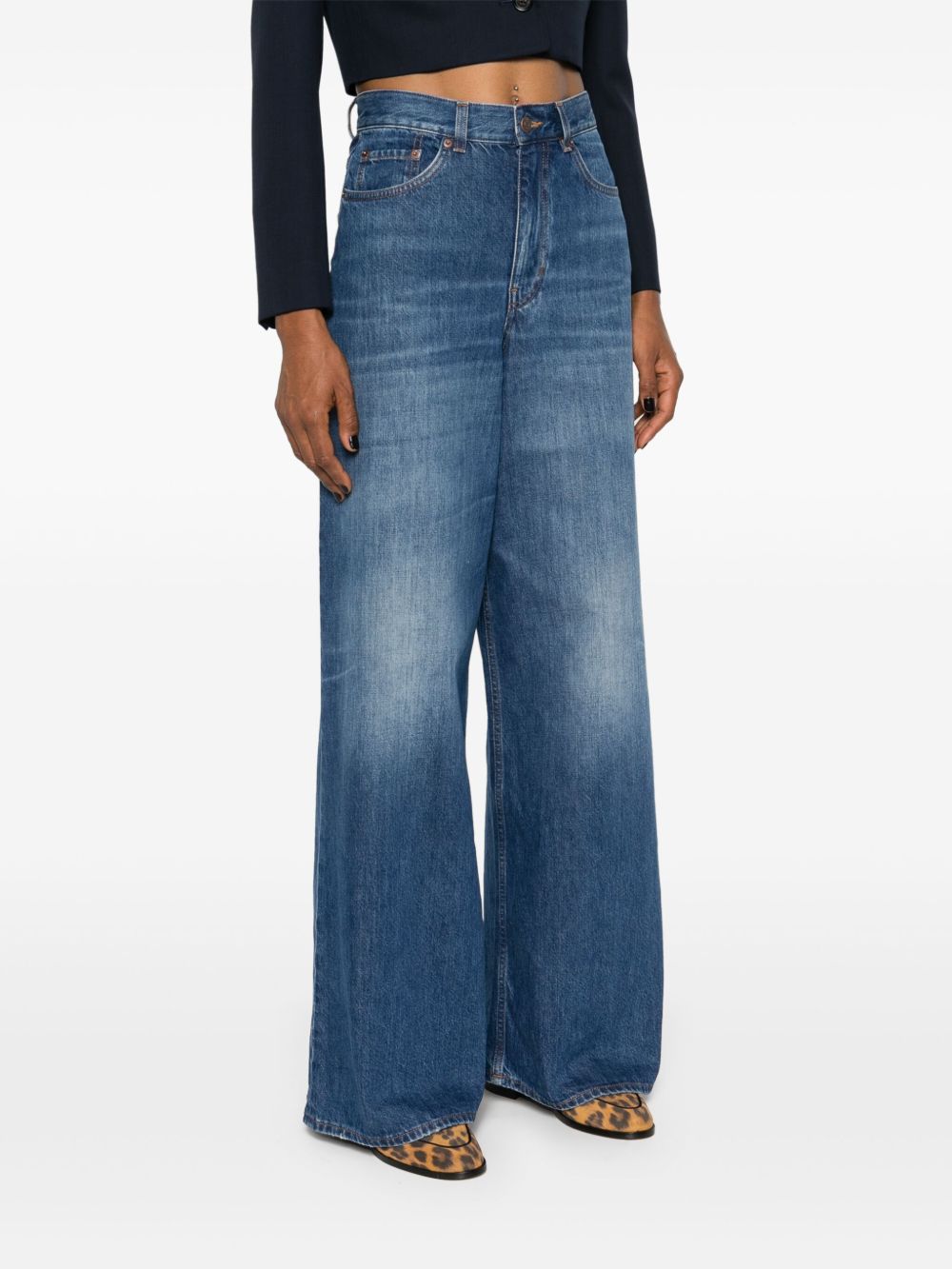 CHLOÉ High Waist Wide-Leg Denim - Size 26
