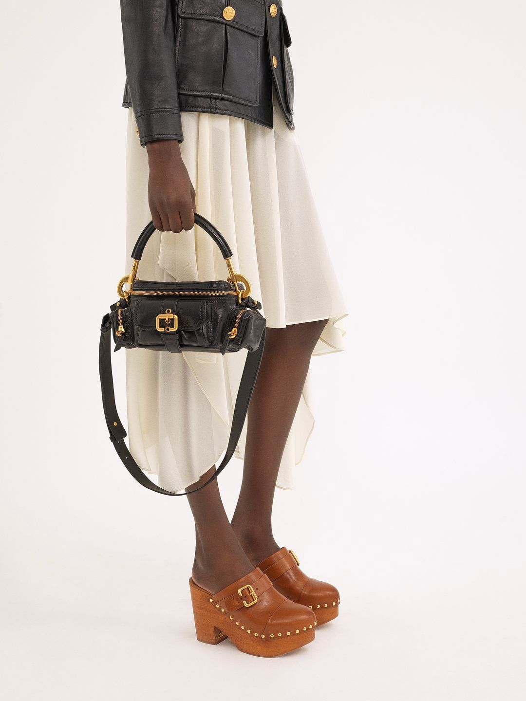 CHLOÉ Mini Leather Camera Handbag