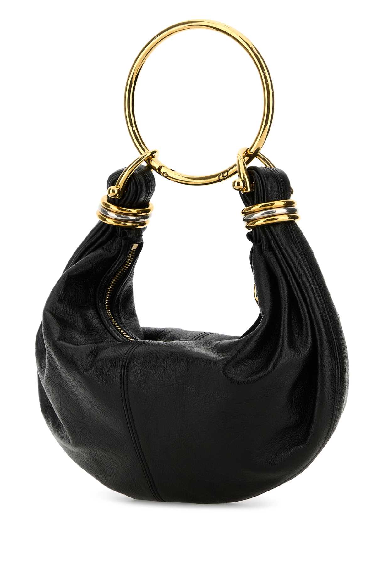 CHLOÉ Mini Grained Leather Hobo Handbag