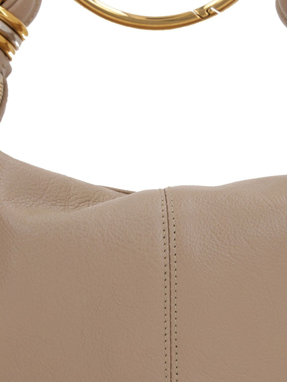 CHLOÉ Mini Grained Leather Hobo Handbag