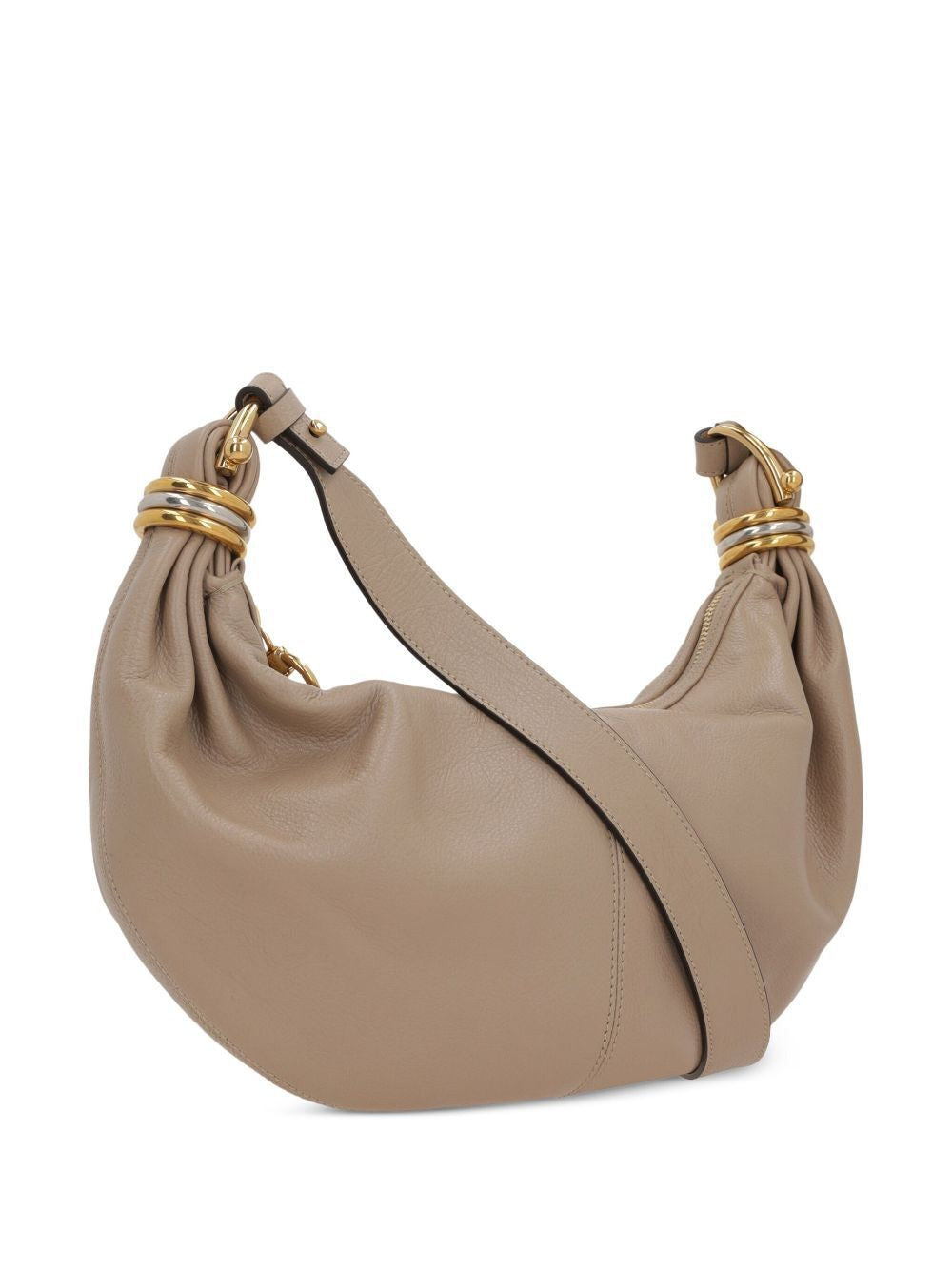 CHLOÉ Mini Grained Leather Hobo Handbag