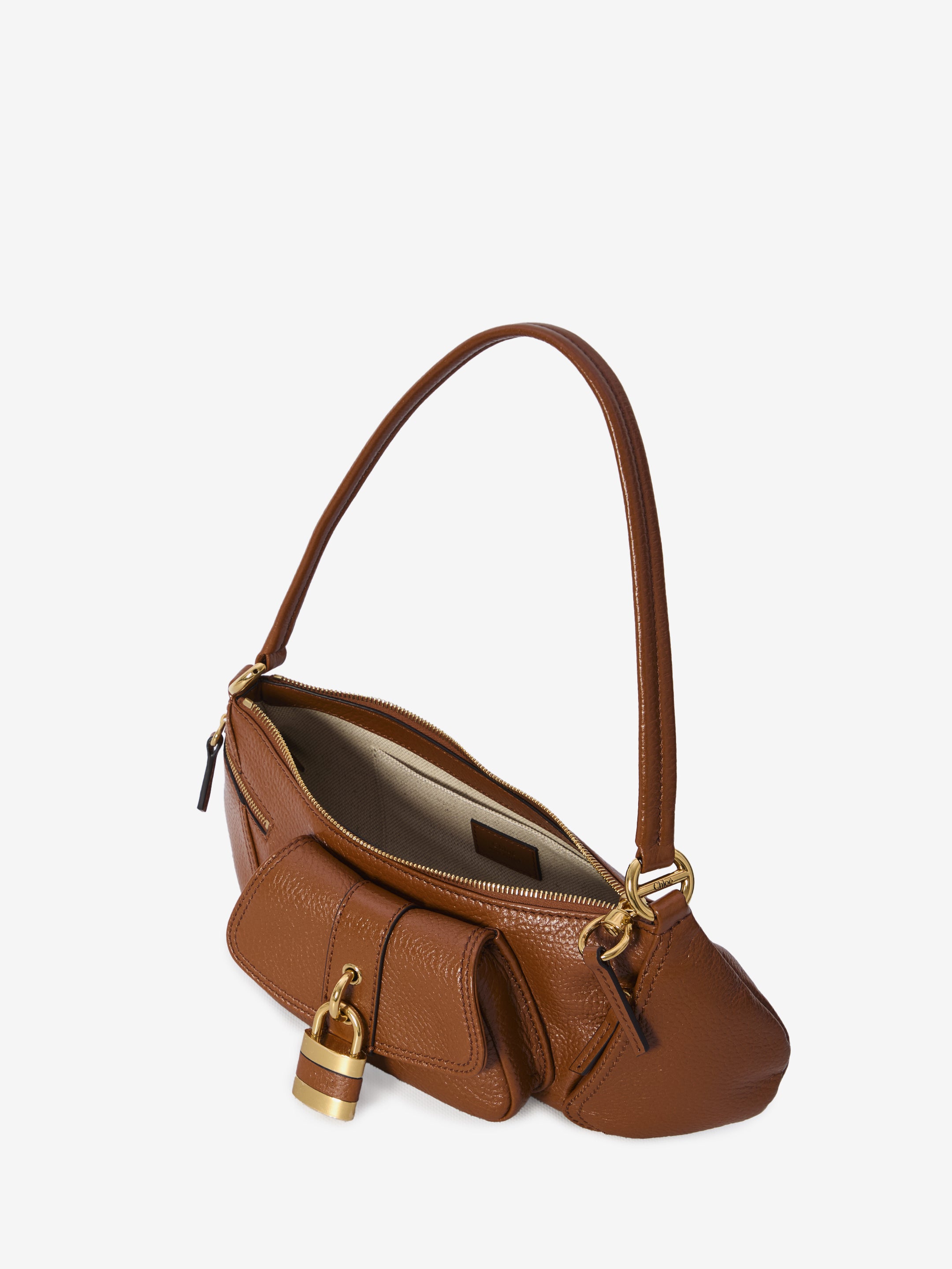 CHLOÉ Mini Shoulder Bag with Golden Accents