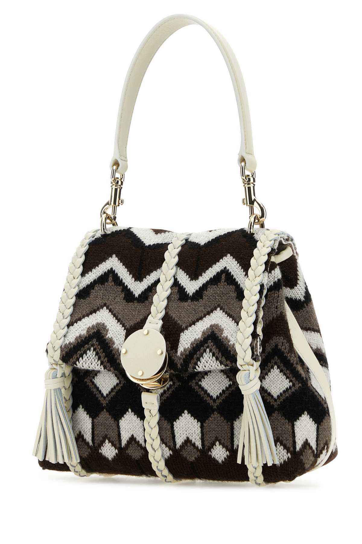 CHLOÉ Mini Embroidered Wool Handbag
