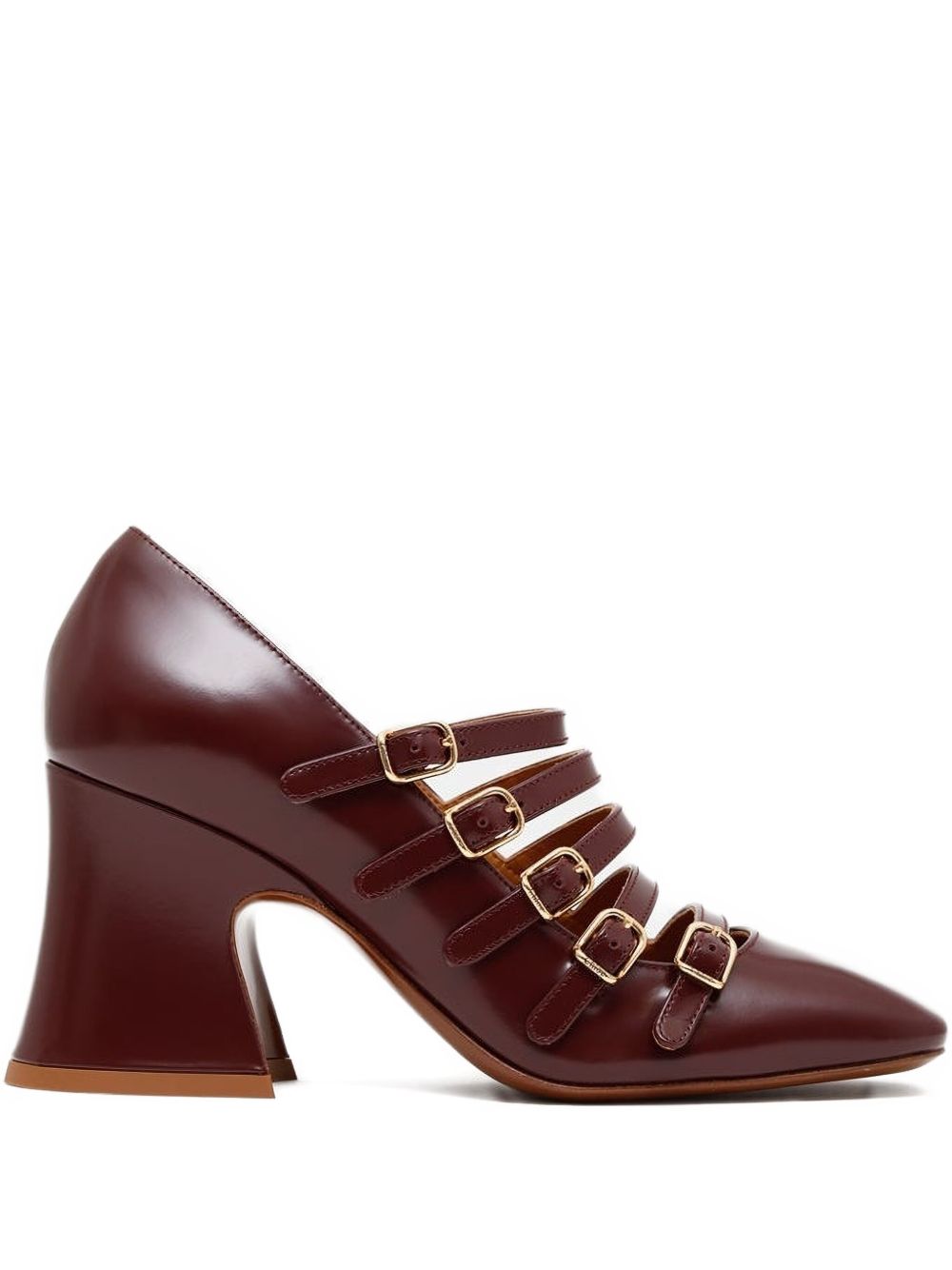 CHLOÉ Buckle Strap Pumps with 80mm Heel