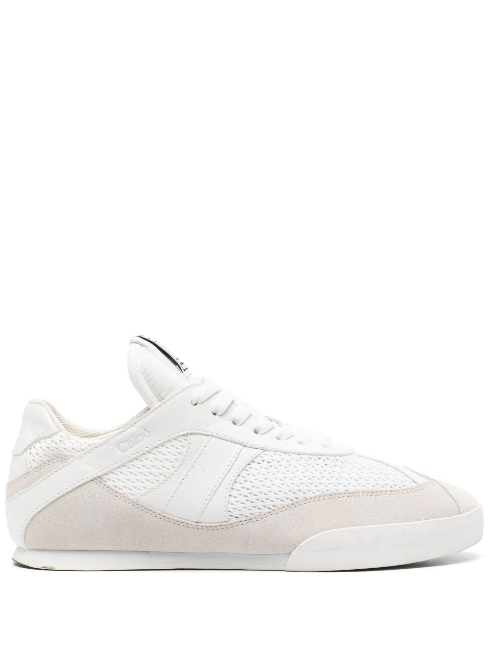 CHLOÉ Kick Suede and Recycled Tissue Sneakers