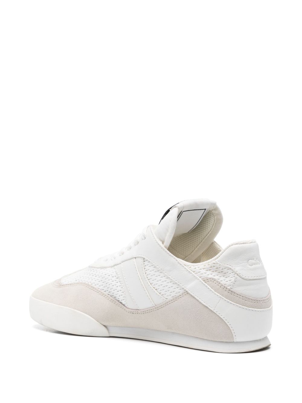 CHLOÉ Kick Suede and Recycled Tissue Sneakers