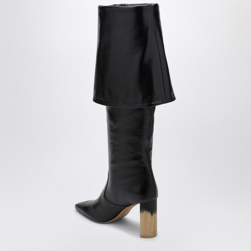 CHLOÉ High-Heeled Boot with Foldable Shaft