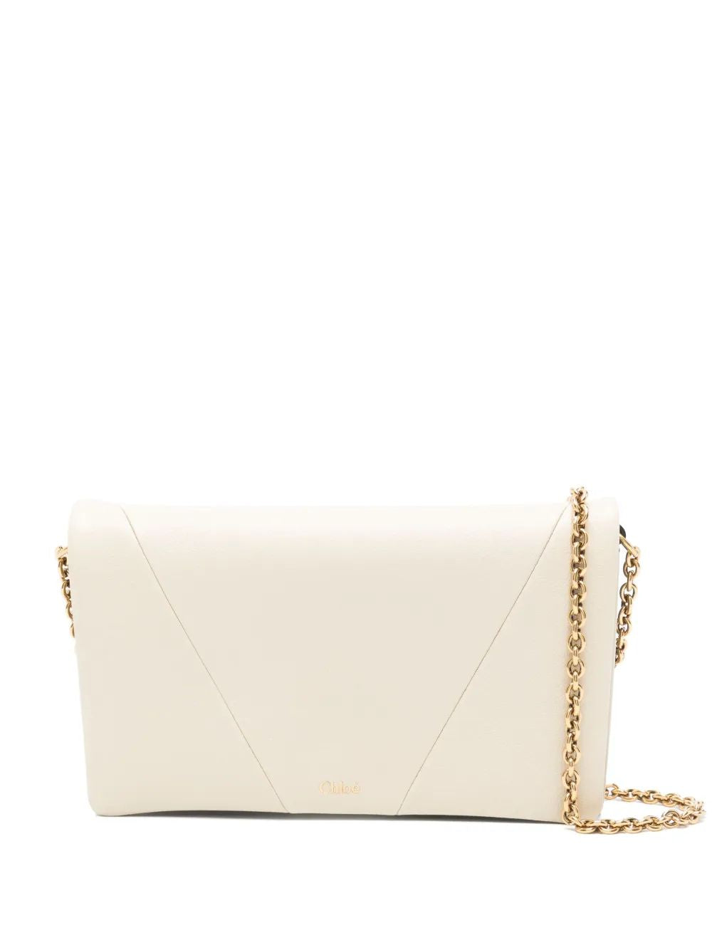 CHLOÉ Mini Wallet on Chain with Logo Detail