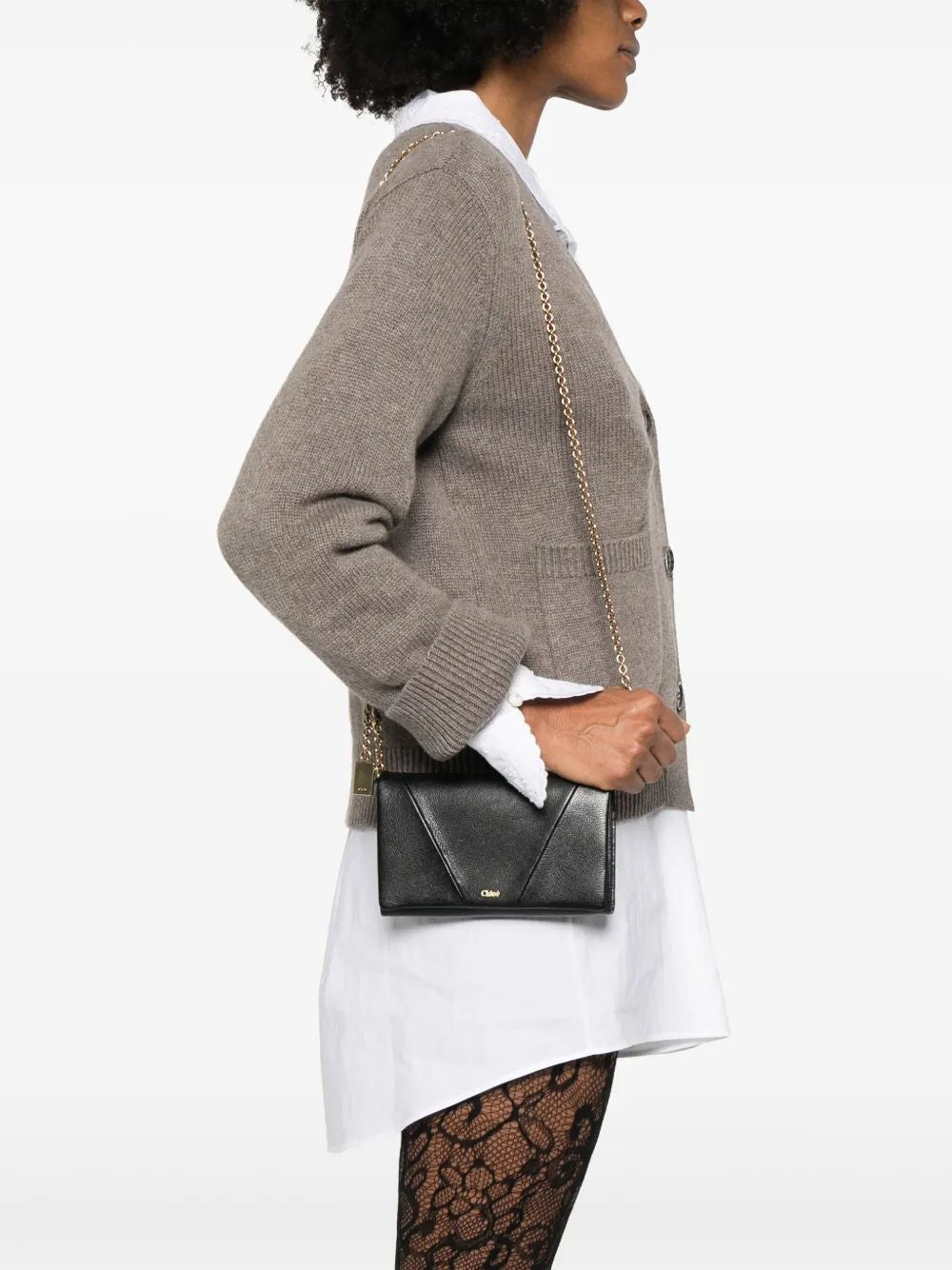 CHLOÉ Mini Flap Wallet with Chain