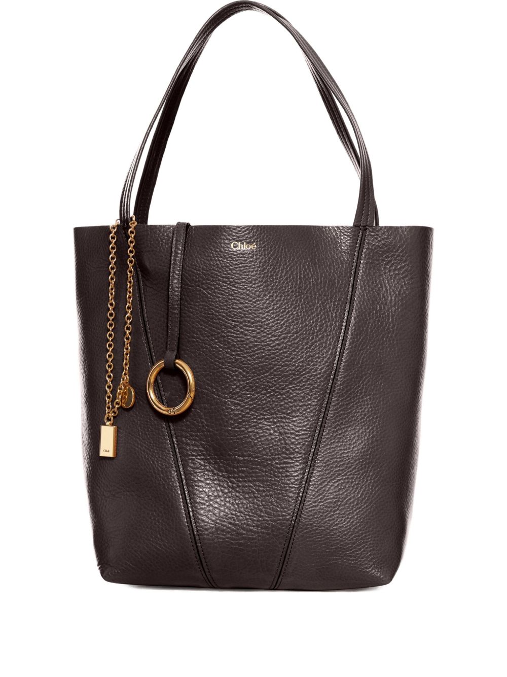 CHLOÉ Medium Tote Handbag with Logo Medallions