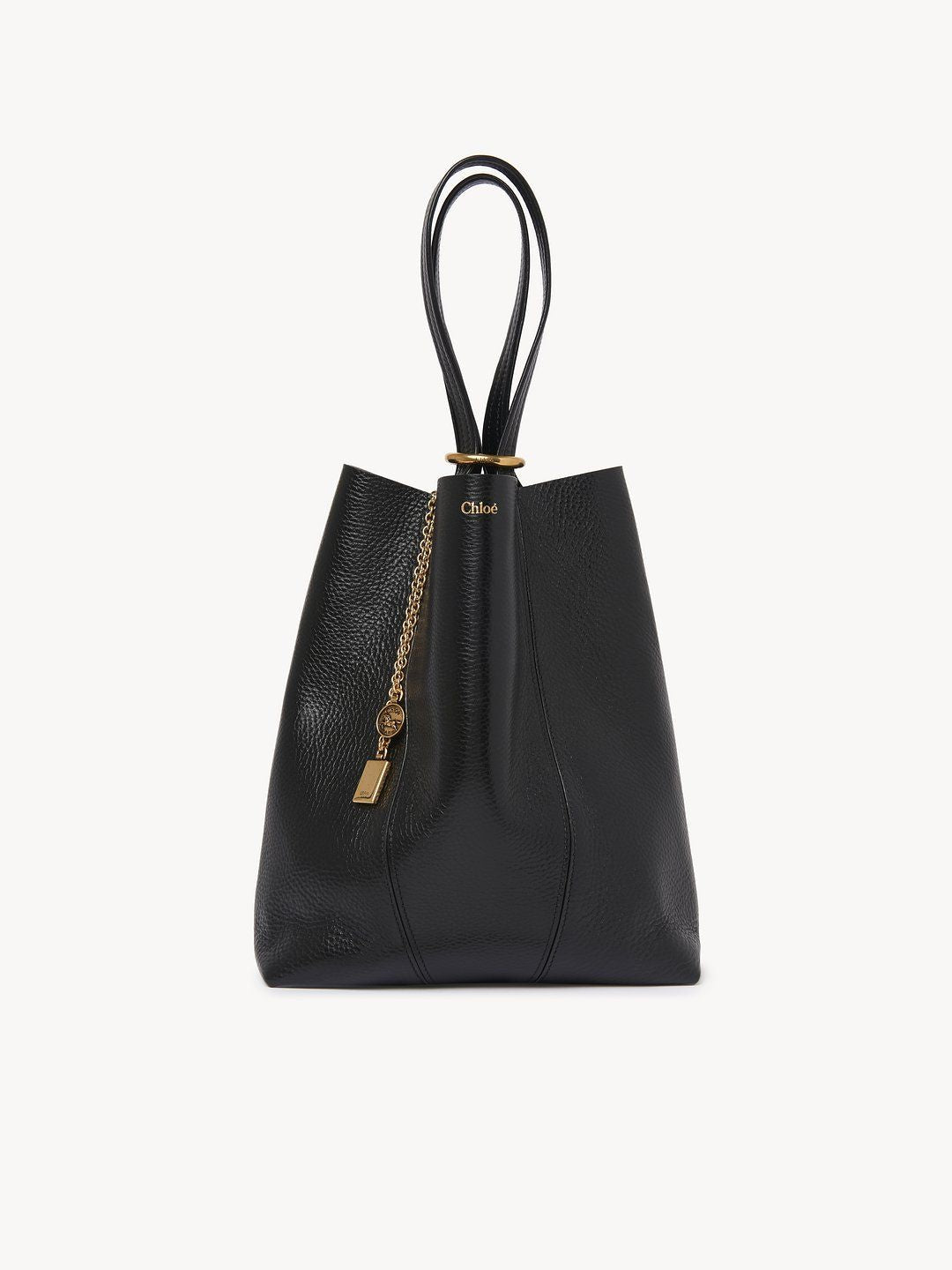 CHLOÉ Medium Grained Leather Tote Handbag