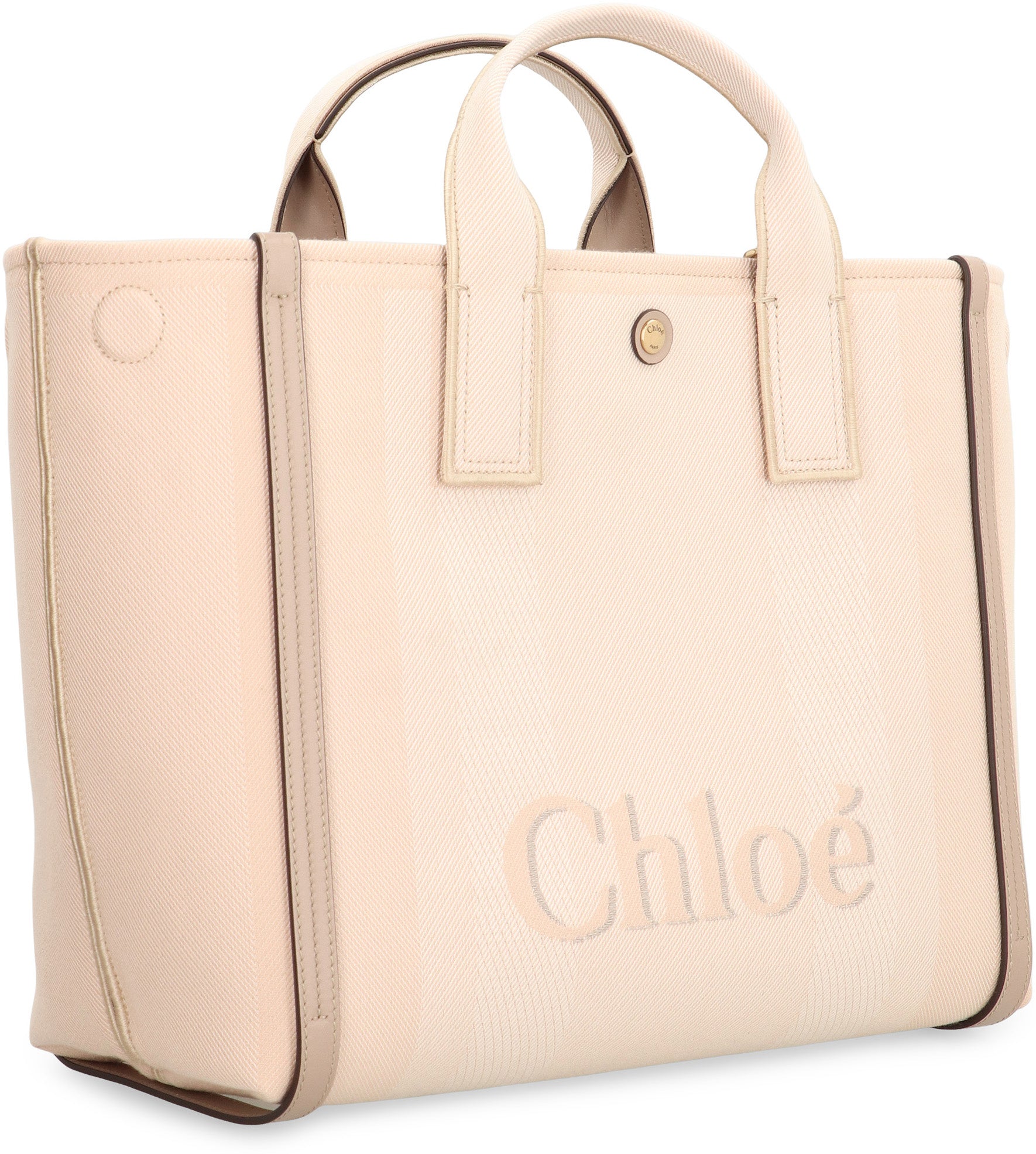 CHLOÉ Carry Canvas Tote Handbag
