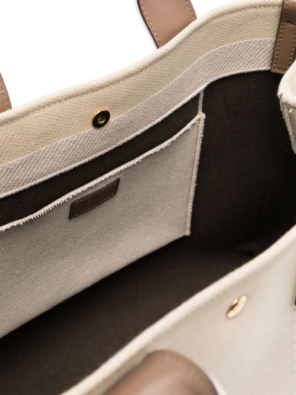 CHLOÉ Multicolor Canvas Carry Shopping Handbag