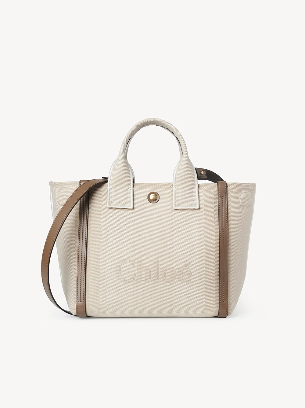 CHLOÉ Mini Canvas Carry Tote Handbag