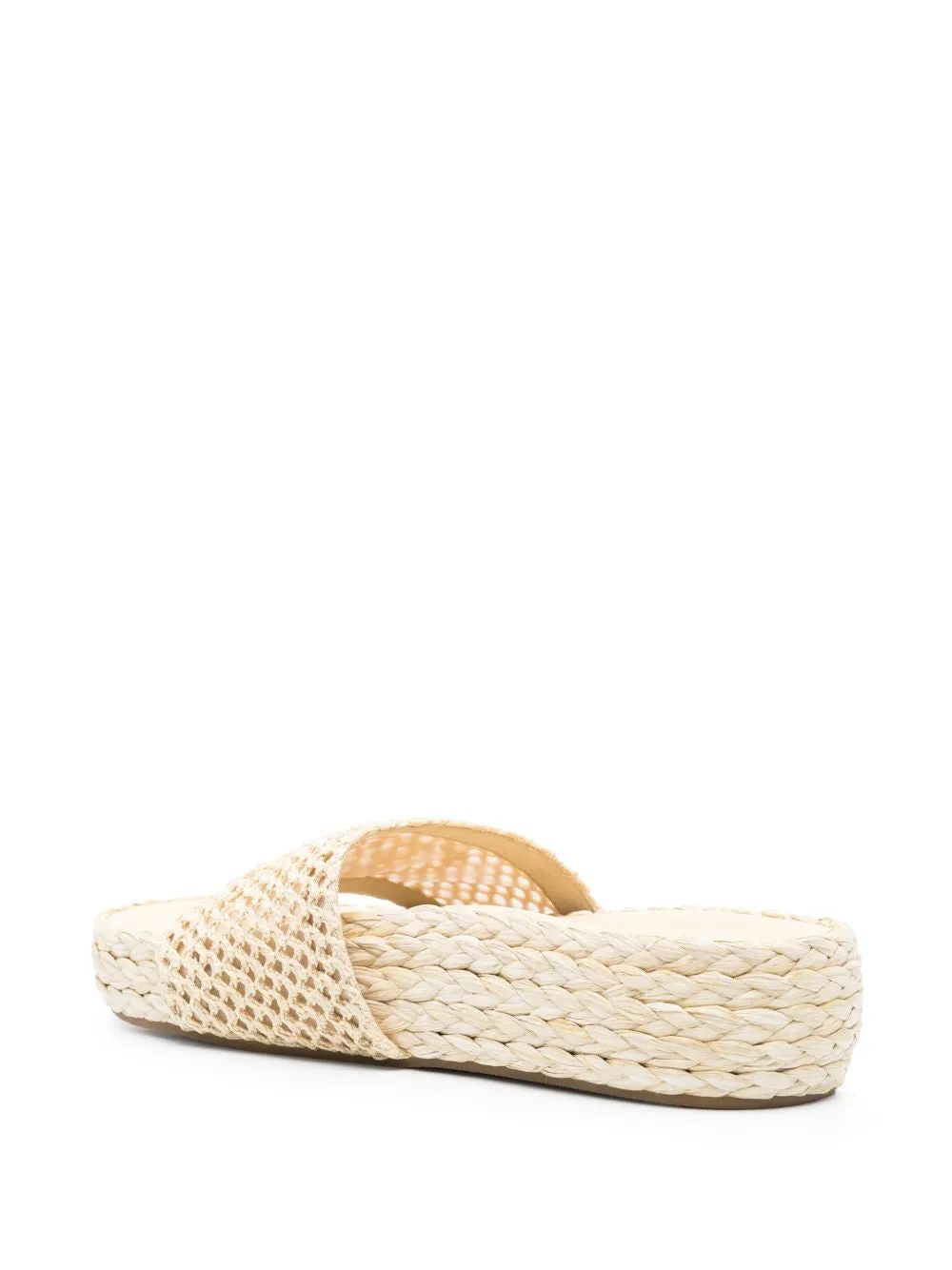 CHLOÉ Natural Crochet and Esparto Sandals