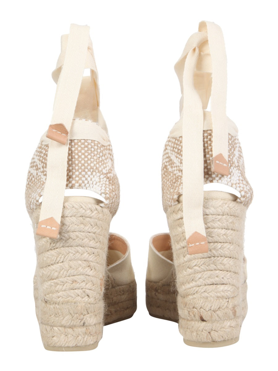 CASTAÑER Clear Wedge Espadrille Pumps