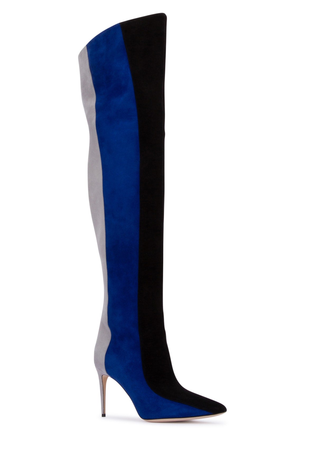 MANOLO BLAHNIK Chic Thigh High Suede Boots 85MM