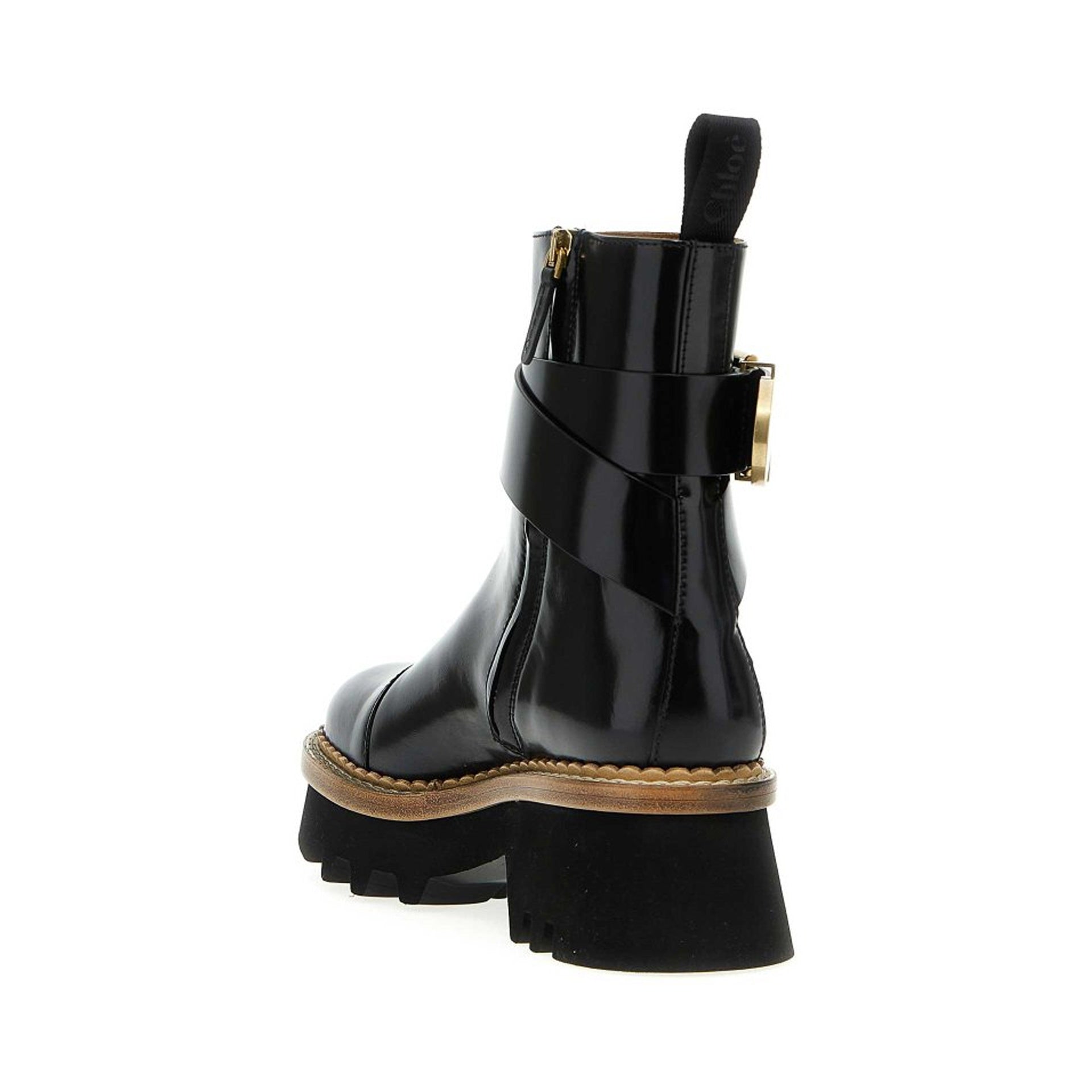 CHLOE' Owena Mini Leather Ankle Boots