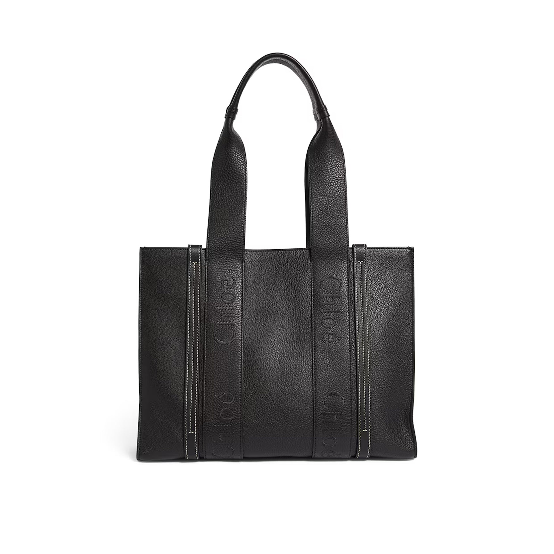 CHLOE' Woody Medium Leather Tote Handbag - Perfect for Everyday Chic