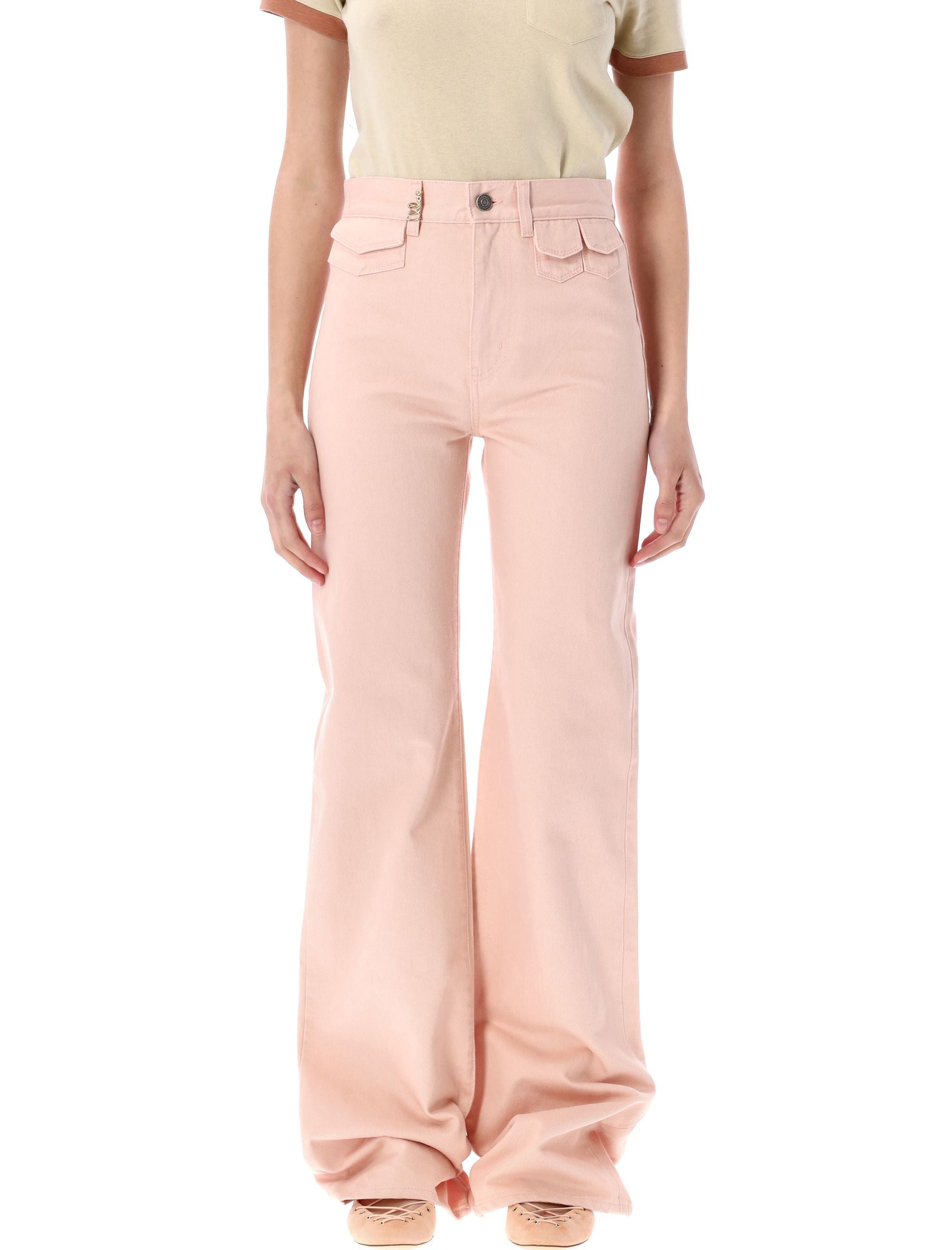 CHLOÈ High-Rise Mini Flare Jeans - Size 36