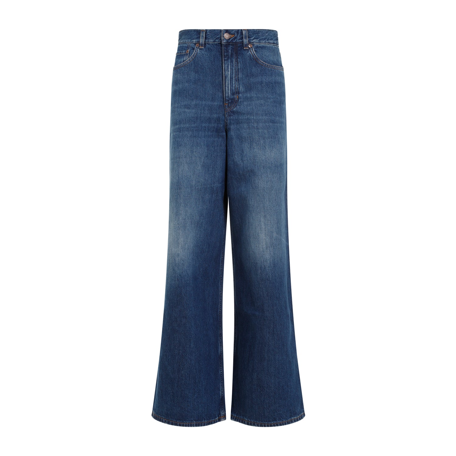 CHLOÉ High Rise Wide Leg Denim Jeans