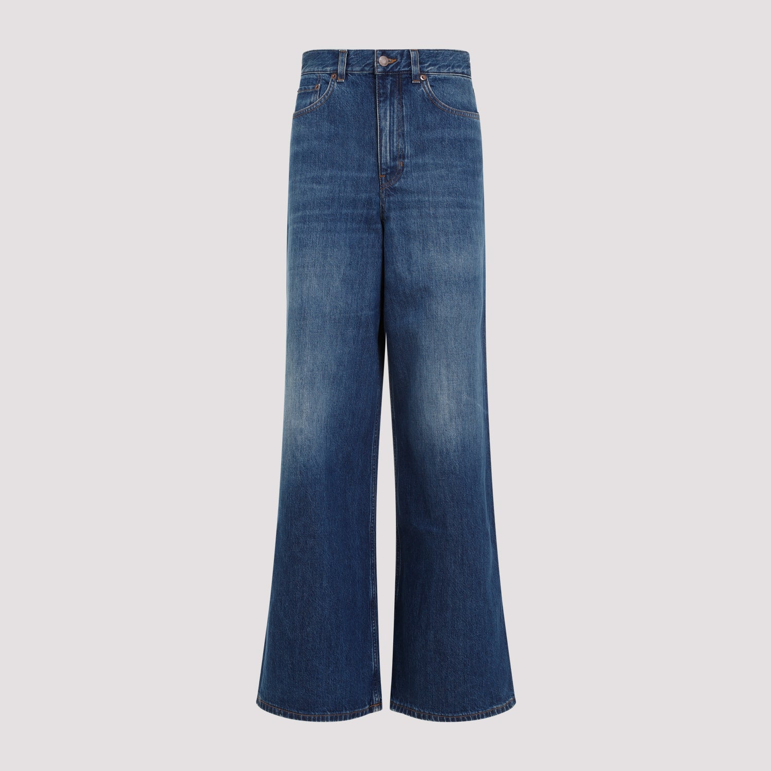 CHLOÉ High Rise Wide Leg Denim Jeans