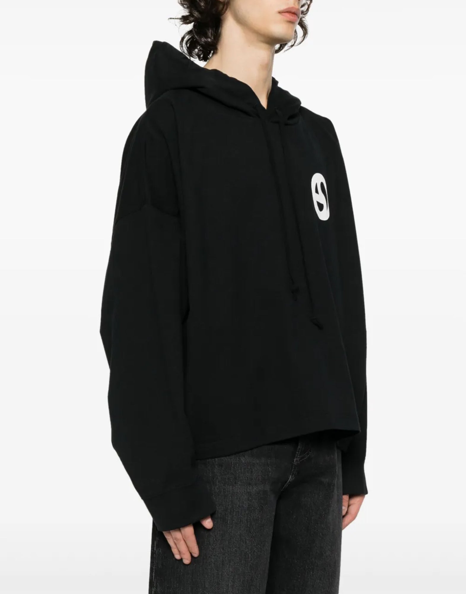 ACNE STUDIOS Fester Logogram Hoodie - Relaxed Fit for Men