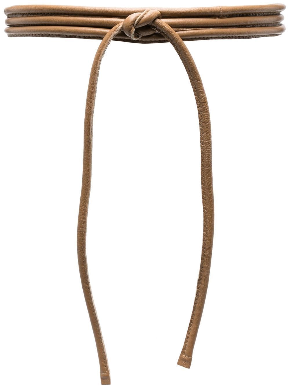 FURLING BY GIANI Wraparound Style Self-Tie Leather Belt for Women