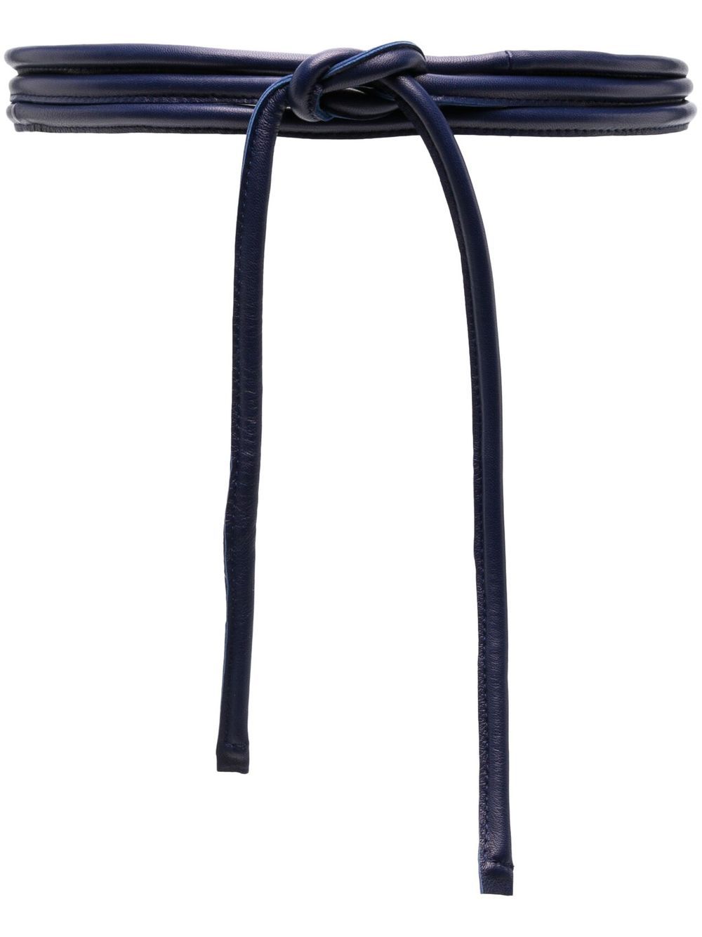 FURLING BY GIANI Adjustable Fit Leather Belt with Front Tie Fastening