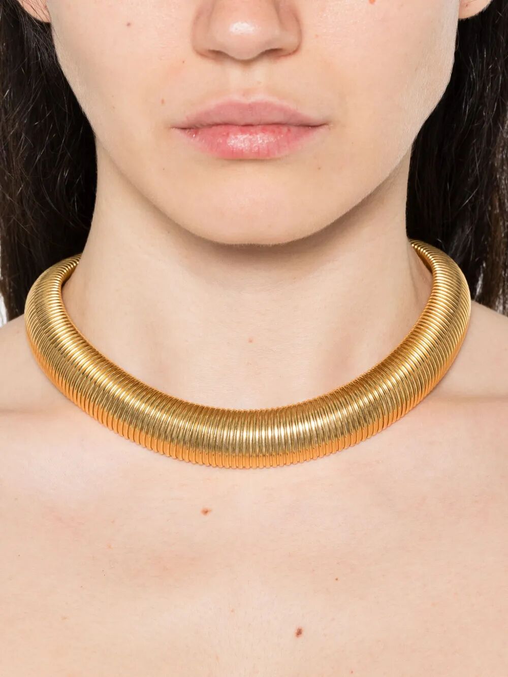 VIVYINROSA Organic Form Block Necklace