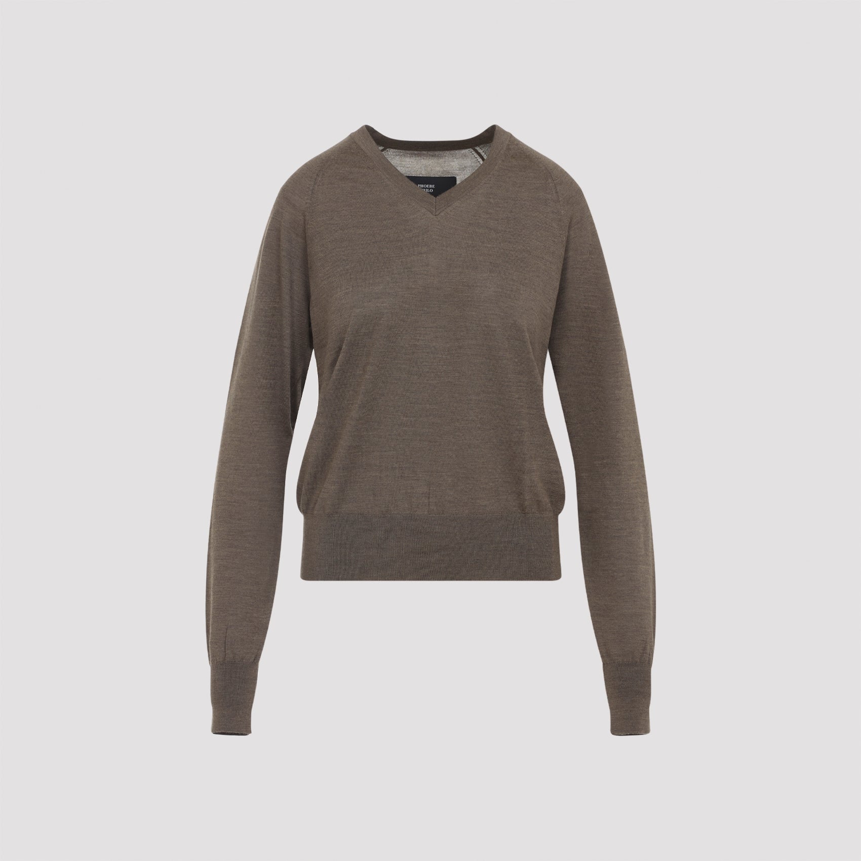 PHOEBE PHILO Mini V Neck Wool Sweater