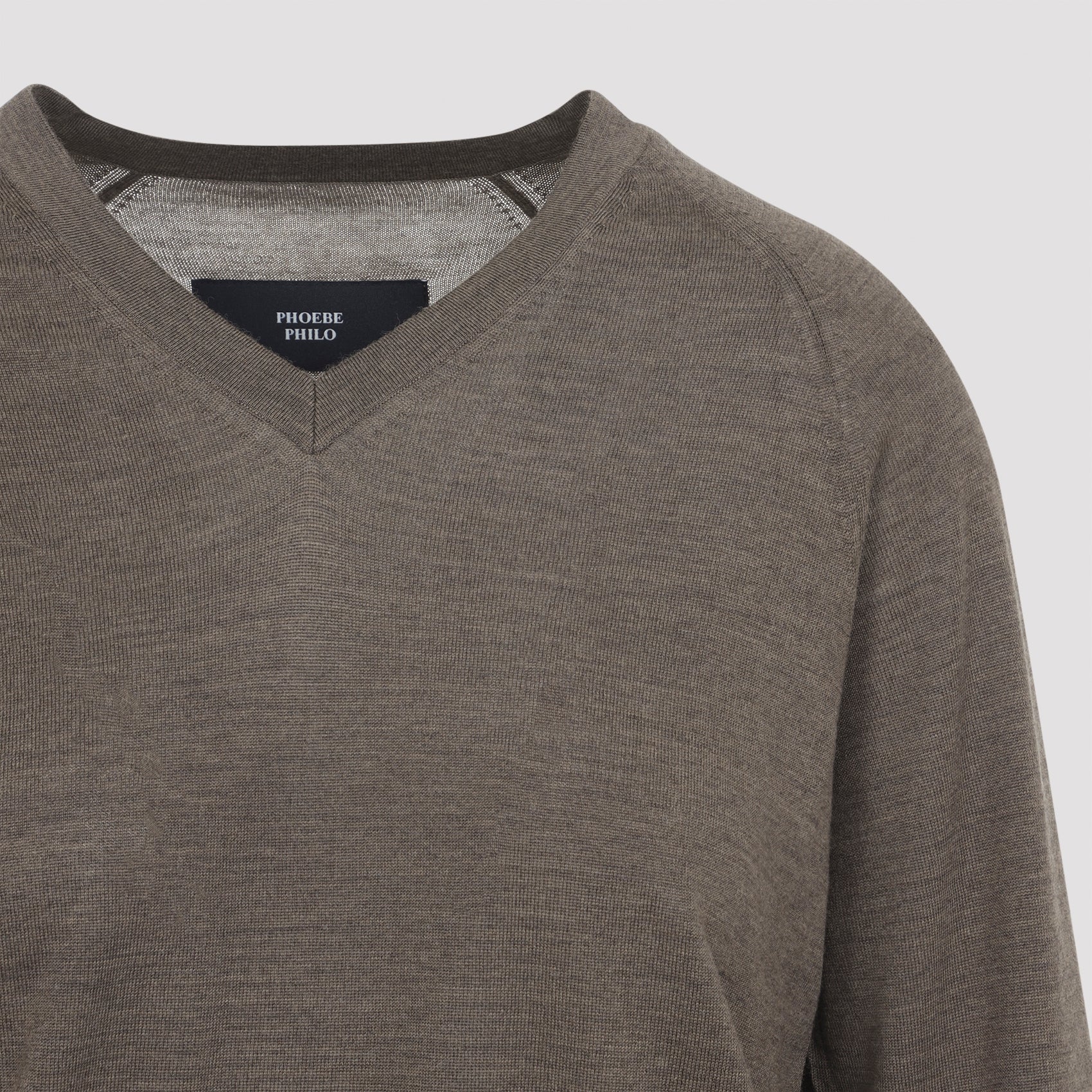 PHOEBE PHILO Mini V Neck Wool Sweater