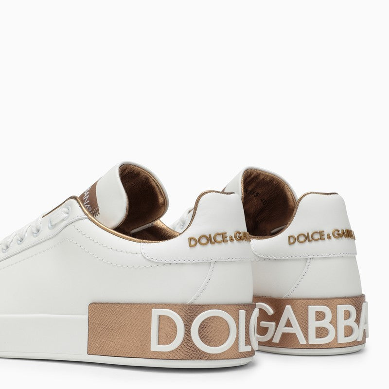 DOLCE & GABBANA Portofino Leather Sneaker - Women's Lowtops