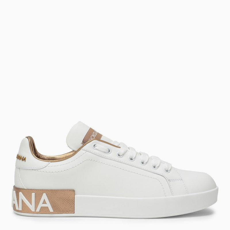 DOLCE & GABBANA Nappa Leather Portofino Sneaker for Women - Size 8