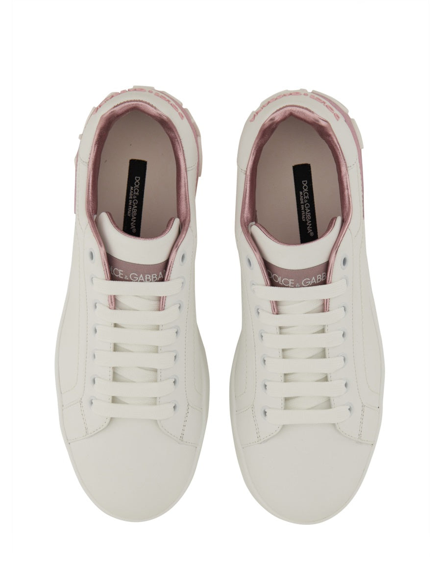 DOLCE & GABBANA Premium 100% Leather Sneaker for Women - FW25 Collection