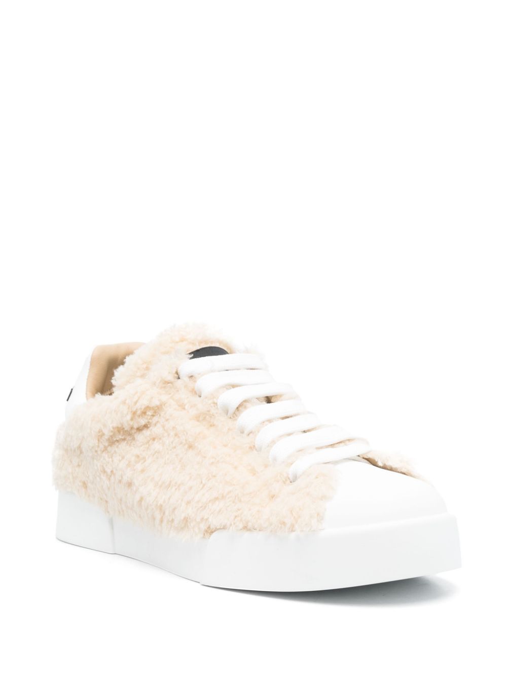 DOLCE & GABBANA Flatform Leather Sneakers - Women’s Size Available